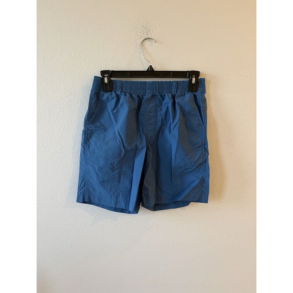 Southern Tide Shoreline Kids Blue Nylon Activewear Swim Shorts Size Large